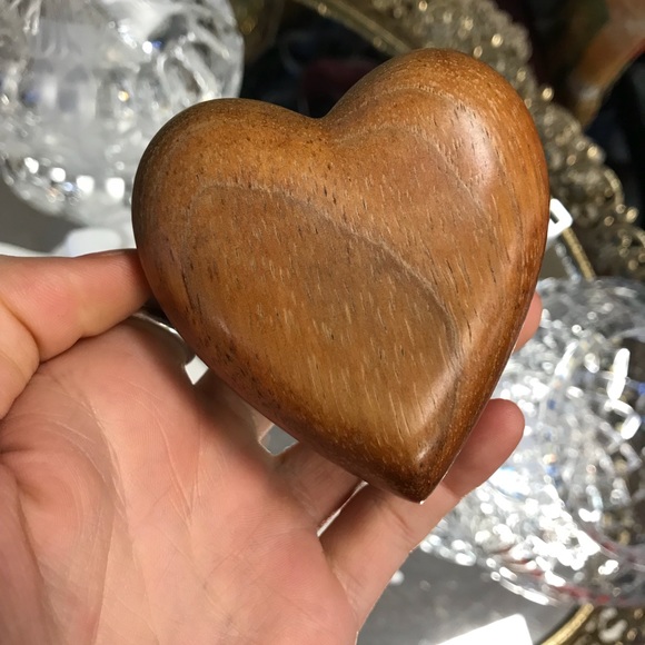 wooden heart ring box